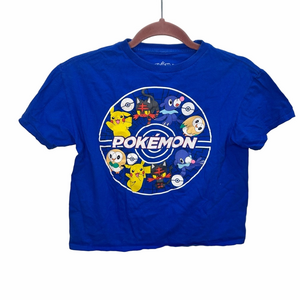 Pokemon Boy's Blue Short Sleeve T-Shirt Size Large